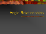Angle Relationships - Riverdale Middle School