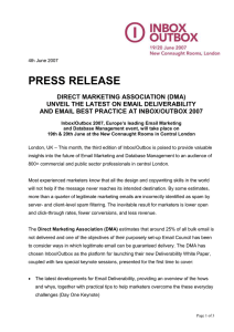 The Direct Marketing Association to Unveil the