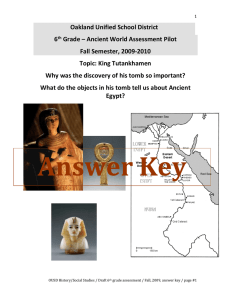 1 Oakland Unified School District 6th Grade – Ancient World