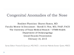Congenital Anomalies of the Nose