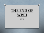 THE END OF WWII