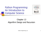 Python Programing: An Introduction to Computer Science