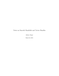 Notes on Smooth Manifolds and Vector Bundles
