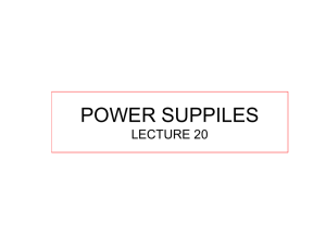 150LECTURE20 POWER SUPPLIES Lecture Notes Page