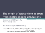The origin of space-time as seen from matrix model simulations