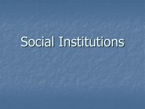 Social Institutions