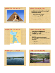 Geography of the Nile Valley