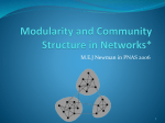 Modularity and Community Structure in Networks