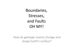 Plate Boundaries Stresses Faults Table PowerPoint