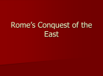 Rome`s Conquest of the East - Nipissing University Word