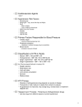 Cardiovascular Agents Primary Factors Responsible for Blood