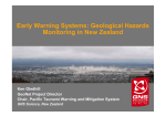 Early Warning Systems: Geological Hazards Monitoring in