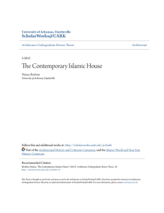 The Contemporary Islamic House