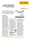 Dual impedance digital multimeters