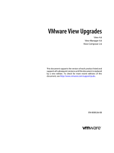 VMware View Upgrades View 4.6
