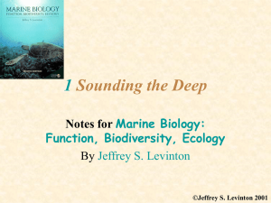 1 Sounding the Deep - Department of Ecology and Evolution