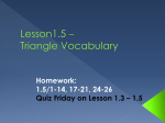 1.5 Triangle Vocabulary