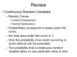 Lecture 10 More on the normal distribution