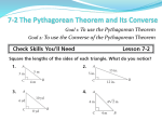 Converse of the Pythagorean Theorem