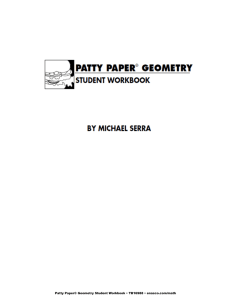 Patty Paper® Geometry Student Workbook • TB16988 • enasco.com