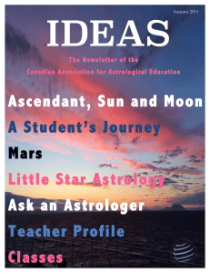 Ascendant, Sun and Moon A Student`s Journey Mars