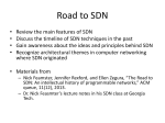 SDN evolution - FSU Computer Science