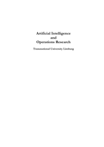 Artificial Intelligence and Operations Research