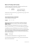 Adding or Subtracting Fractions