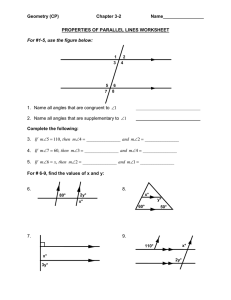 proving lines parallel worksheet