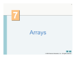 Arrays - User pages