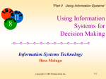 Using Information Systems for Decision Making