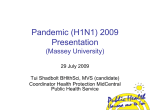 H1N1 Presentation Primary Care