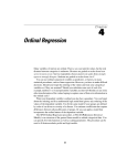 Ordinal Regression