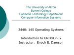 Introduction to UNIX/Linux - gozips.uakron.edu