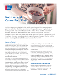 Nutrition and Cancer - American Cancer Society