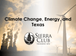 Climate Change, Energy, and Texas