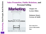 18-4 Marketing: Real People, Real Decisions Public Relations
