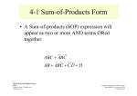 4-1 Sum-of-Products Form
