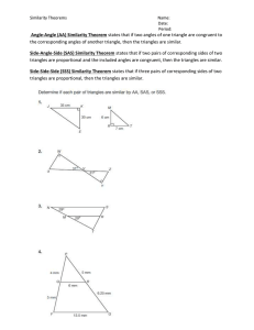 Similarity Theorems Wksht - 2/06 File