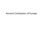 Ancient Civilization of Europe