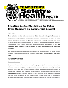 Infection Control Guidelines for Cabin Crew Members on
