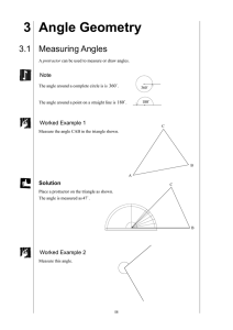 3 Angle Geometry