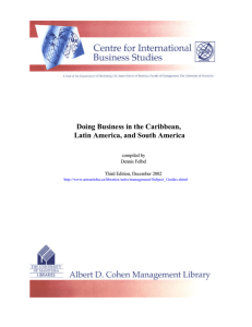 Doing Business in the Caribbean, Latin America, and South America