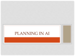 Planning in AI
