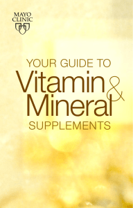 Your Guide To Vitamin Mineral