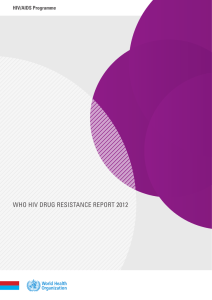 who hiv drug resistance report 2012