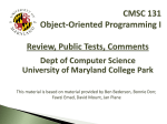 Public Tests - University of Maryland