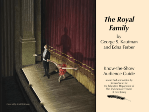The Royal Family - The Shakespeare Theatre of New Jersey
