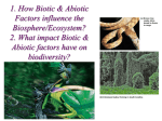 Unit 2 Ecology Biotic and Abiotic Factors