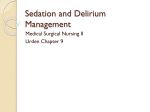 Sedation and Delirium Management